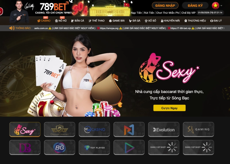 789BET 3 Sảnh casino live tại 789BET với dealer thật