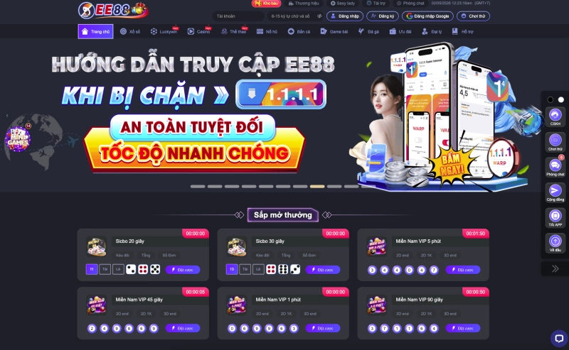 EE88 1 Banner giới thiệu nhà cái EE88