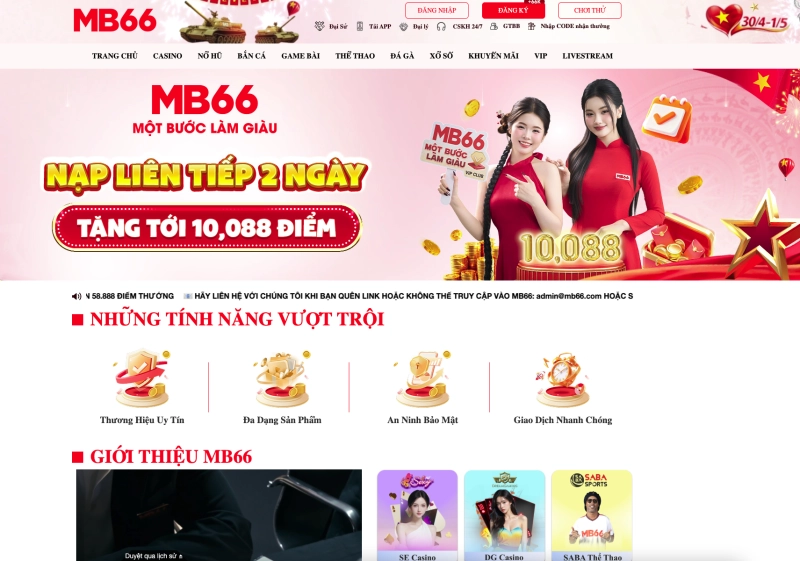 MB66 1 Đánh giá chi tiết nhà cái MB66