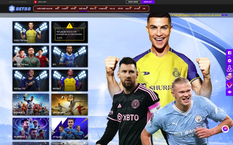 BET88 4 Giao diện cá cược thể thao và Esports tại BET88