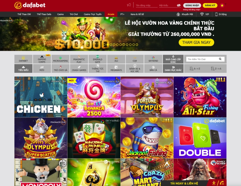 Dafabet 3 Kho game đa dạng tại Dafabet