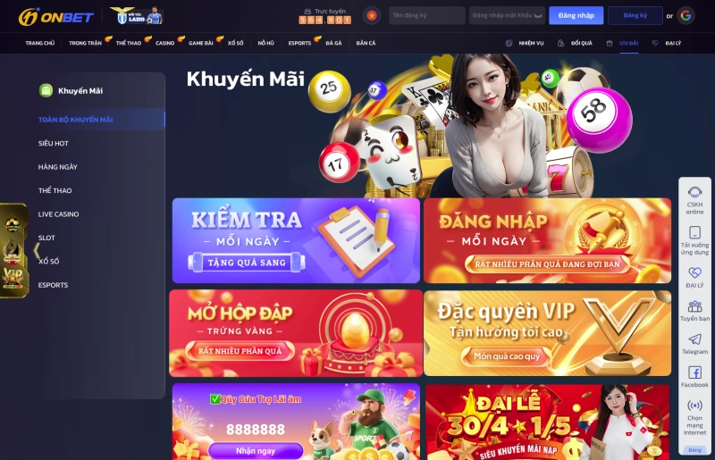 Onbet 5 Bonus chào mừng Onbet 100% lên đến 5 triệu