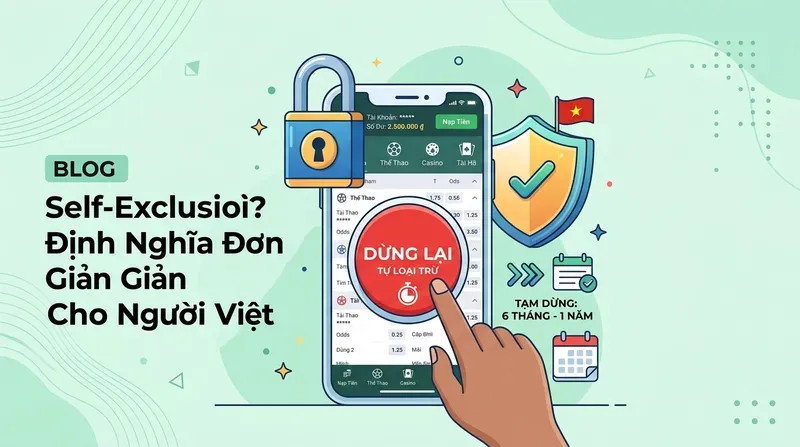 Self-Exclusion Là Gì? Cách Tự Cấm Cá Cược Hiệu Quả 1 Self-Exclusion Là Gì? Định Nghĩa Đơn Giản Cho Người Việt