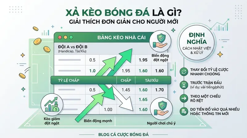 Xả Kèo Bóng Đá Là Gì? Cách Nhận Biết & Xử Lý 1 Xả Kèo Bóng Đá Là Gì? Giải Thích Đơn Giản Cho Người Mới