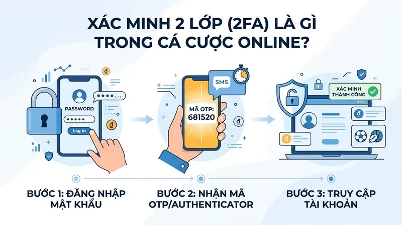 Xác Minh 2 Lớp (2FA) Là Gì Trong Cá Cược Online?