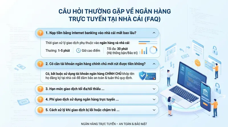 Câu Hỏi Thường Gặp Về Ngân Hàng Trực Tuyến Tại Nhà Cái (FAQ)