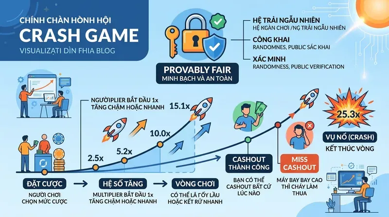 Crash Game Là Gì? Luật Chơi, Cách Thắng Tiền Thật & Ds Web Chơi Crash Game Uy Tín 9 Cơ Chế Hoạt Động Của Crash Game: Multiplier, Vòng Chơi & Provably Fair