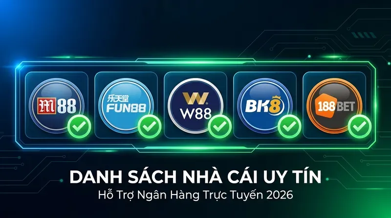 Danh Sách Nhà Cái Uy Tín Hỗ Trợ Ngân Hàng Trực Tuyến