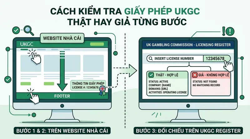 Betway 4 Cách kiểm tra giấy phép UKGC thật hay giả từng bước