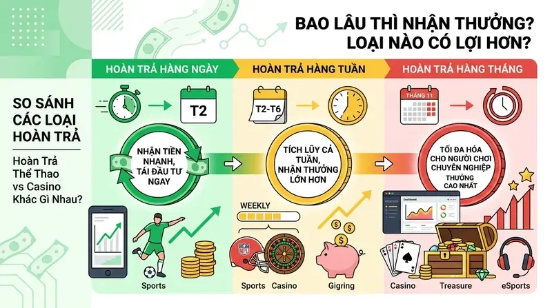 Hoàn Trả Hàng Ngày, Hàng Tuần Hay Hàng Tháng – Loại Nào Có Lợi Hơn?