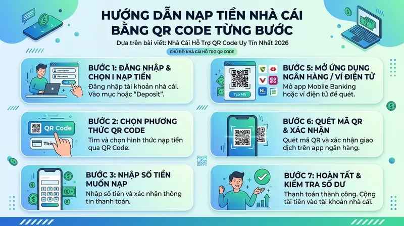 Vin88 4 Hướng dẫn nạp tiền nhà cái bằng QR Code từng bước