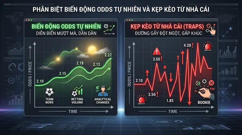 Phân Biệt Biến Động Odds Tự Nhiên Và Kẹp Kèo Từ Nhà Cái