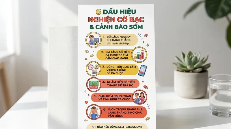 Self-Exclusion Là Gì? Cách Tự Cấm Cá Cược Hiệu Quả 5 Dấu Hiệu Nghiện Cờ Bạc Và Khi Nào Nên Dùng Self-Exclusion?