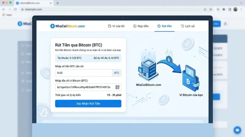 SV88 5 Hướng dẫn rút tiền về ví Bitcoin từ nhà cái và thời gian xử lý
