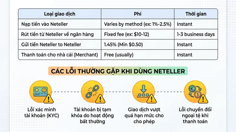 1xbet 5 Phí Giao Dịch, Hạn Mức Và Các Lỗi Thường Gặp Khi Dùng Neteller