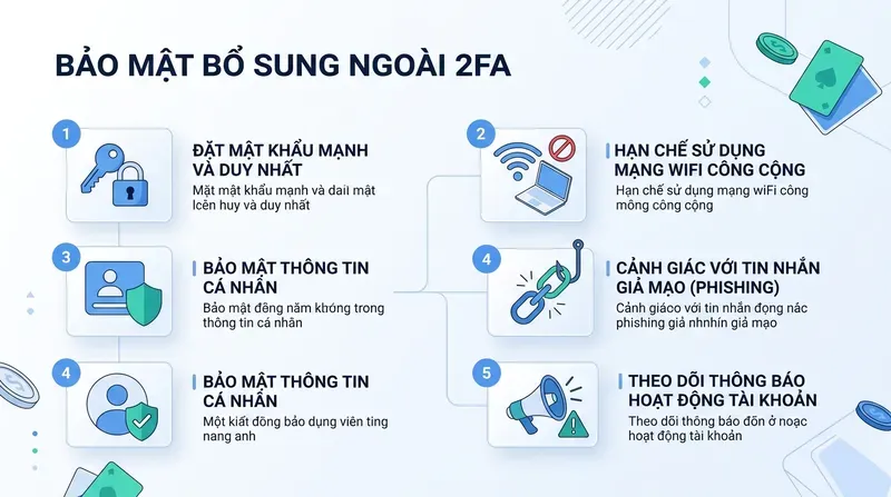 Các Biện Pháp Bảo Mật Bổ Sung Ngoài 2FA Cho Tài Khoản Betting