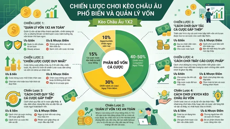 Kèo Châu Âu 1X2: Hướng Dẫn Đọc & Chơi Chi Tiết 6 Chiến Lược Chơi Kèo Châu Âu Phổ Biến Và Quản Lý Vốn