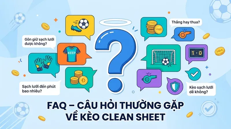 Kèo Giữ Sạch Lưới Là Gì? Cách Chơi & Kinh Nghiệm 6 FAQ – Câu Hỏi Thường Gặp Về Kèo Clean Sheet