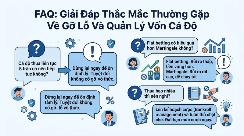 FAQ: Giải Đáp Thắc Mắc Thường Gặp Về Gỡ Lỗ Và Quản Lý Vốn Cá Độ
