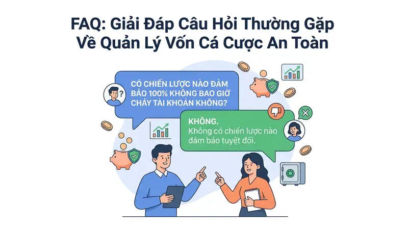 Cách Chơi Cá Cược Không Cháy Tài Khoản Hiệu Quả 8 FAQ: Giải Đáp Câu Hỏi Thường Gặp Về Quản Lý Vốn Cá Cược An Toàn