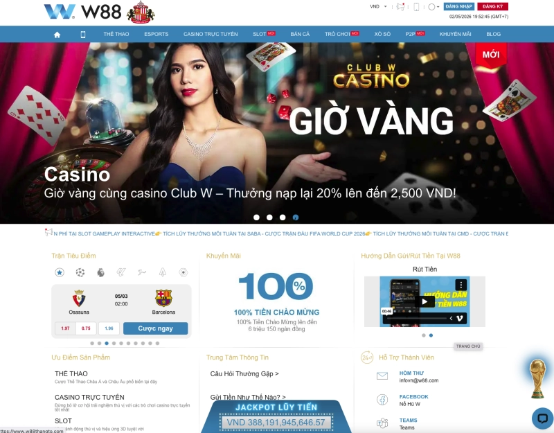 W88 1 Trang chủ nhà cái W88